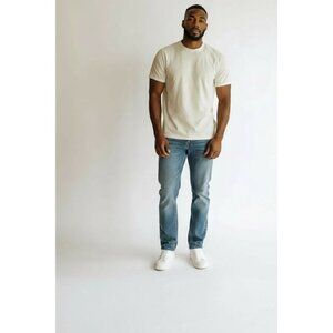 Joseph Abboud Mens Straight Fit Jeans 32x30 Blue Denim Stretch